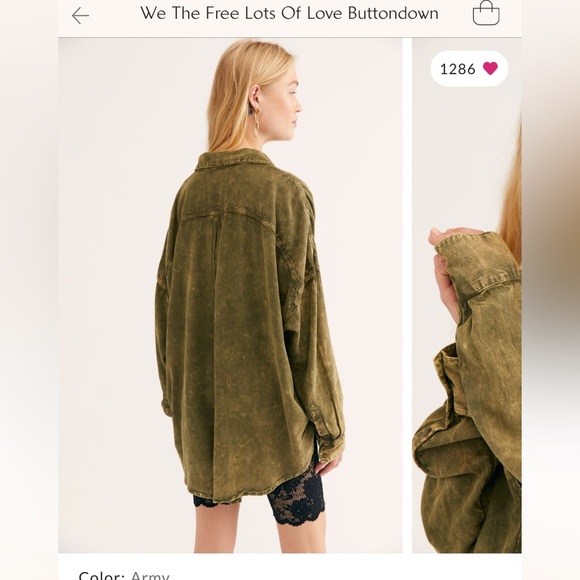 We The Free Lots of Love Buttondown XS - Picture 2 of 2